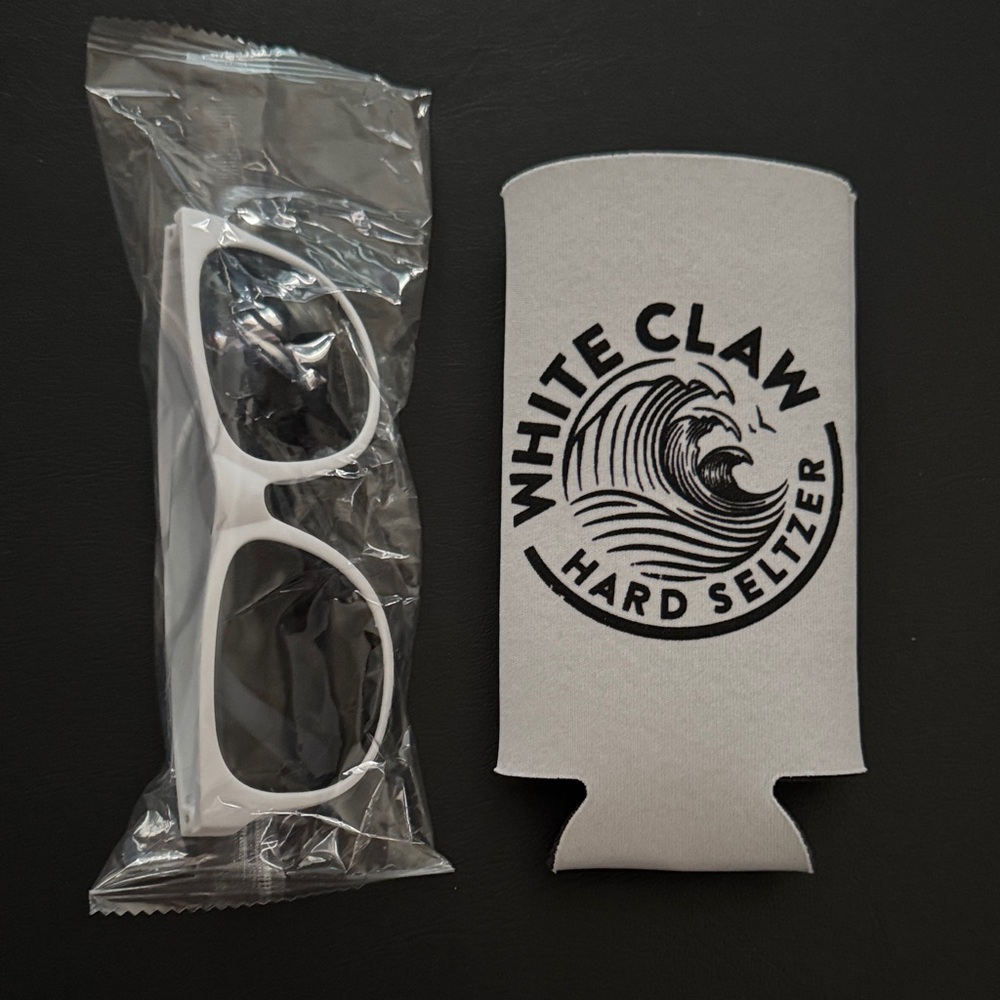 NEW: White Claw Promo Set - Sunglasses & Can Koozie Coozie - Summer
